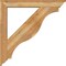 Ekena Millwork Funston Traditional Rough Sawn Bracket w/ Offset Brace, Western Red Cedar, 6"W x 38"D x 38"H BKT0604X38X38FST01RWR - alternate 4